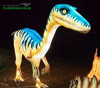 Outdoor Silk Dinosaur Lanterns