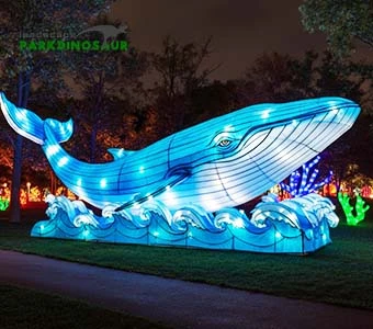 Ocean Themed Decorative Lantern - Whale Design